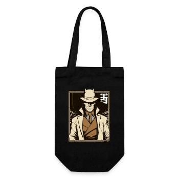Cool Agent: The Detective's Comic Noir Novella - Gift Bag for Bottles - black - Front