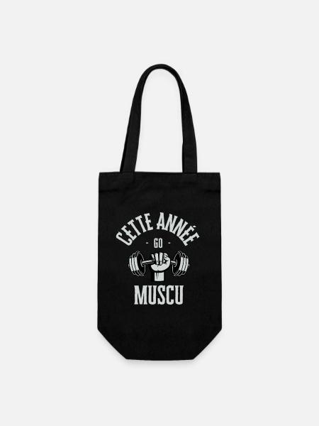Cette année go muscu - Sac à bouteille - noir