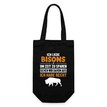Bison hat immer Recht Buffalo Bovinae Américain - Sac à bouteille - noir - Devant