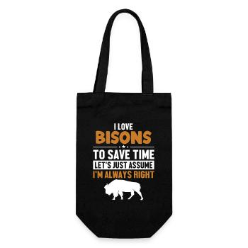 Bison Supposons que j’ai raison Buffalo Américain - Sac à bouteille - noir - Devant