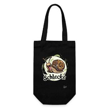This snail is a snail - Gift Bag for Bottles - black - Front