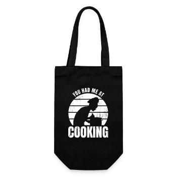 You had me cooking - Gift Bag for Bottles - black - Front