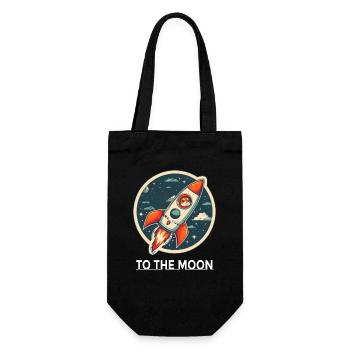 Vers la Lune Shiba Inu Rocket Crypto Dog Bitcoin. - Sac à bouteille - noir - Devant