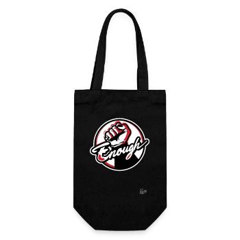Fist in the air, enough is enough - Gift Bag for Bottles - black - Front