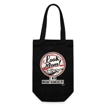 Regarde, maman, je suis un vététiste - Sac à bouteille - noir - Devant