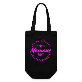 The best moms are occupational therapists - Gift Bag for Bottles - black - Front