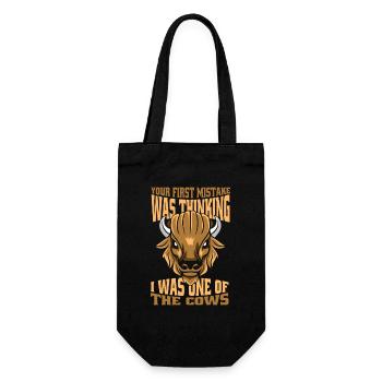 Votre première erreur : Bison d’Amérique du bison Bovinae - Sac à bouteille - noir - Devant