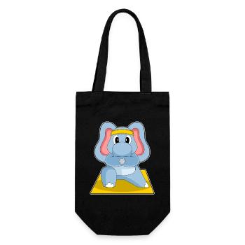 Gymnastique de fitness de yoga d’éléphant - Sac à bouteille - noir - Devant