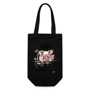 Piggy Pig, Pigs Sushi Party - Gift Bag for Bottles - black - Front
