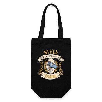 Bricklayer Masonry Professional Funny Gift - Gift Bag for Bottles - black - Front