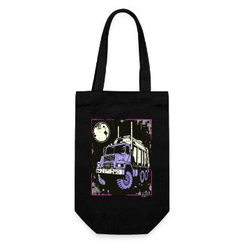 Super Cool Garbage Truck Container Truck - Gift Bag for Bottles - black - Front
