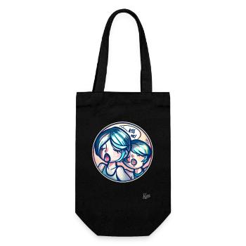 Kiss me, honey, I want you! - Gift Bag for Bottles - black - Front