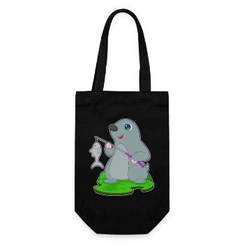 Pêche au poisson-taupe - Sac à bouteille - noir - Devant