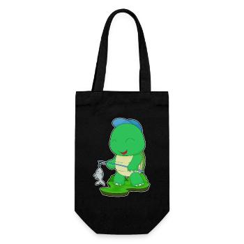 Pêche au poisson tortue - Sac à bouteille - noir - Devant