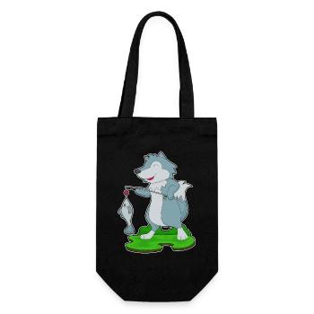 Pêche au poisson pêcheur loup-loup - Sac à bouteille - noir - Devant
