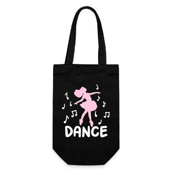 Tänzerin Ballerina - Geschenkbeutel für Flaschen - Schwarz - Vorne