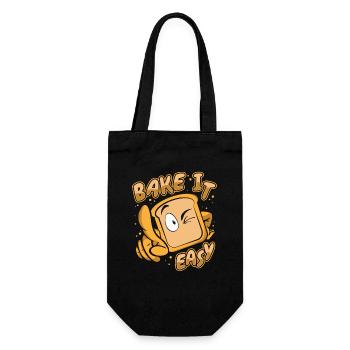 Bake It Easy Bread Maker Bread Dough Bread Queen - Gift Bag for Bottles - black - Front