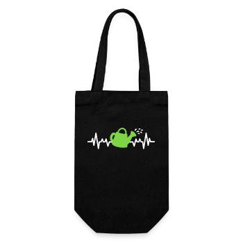 Garten Gartenarbeit Gießkanne - Geschenkbeutel für Flaschen - Schwarz - Vorne
