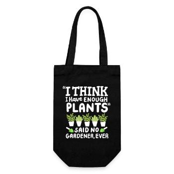 Garten Gartenarbeit Pflanzen - Geschenkbeutel für Flaschen - Schwarz - Vorne