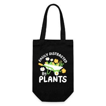 Garten Gartenarbeit Pflanzen - Geschenkbeutel für Flaschen - Schwarz - Vorne