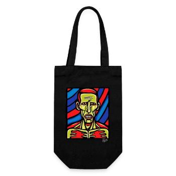 Abstract Art of a Zombie - Gift Bag for Bottles - black - Front