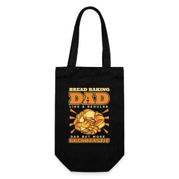 Bread Baking Dad More Breadtastic Bread Dough - Gift Bag for Bottles - black - Front