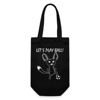 Fennek Let's Play Ball! - Geschenkbeutel für Flaschen - Schwarz - Vorne