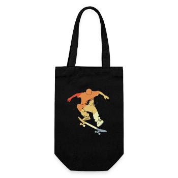 Vintage Skateboarding Graphic - Gift Bag for Bottles - black - Front