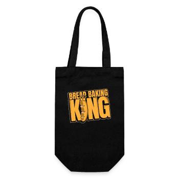Bread Baking King Bread Maker Bread Dough Lover - Gift Bag for Bottles - black - Front
