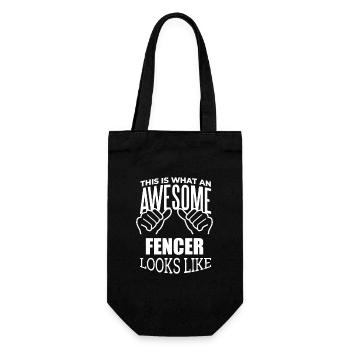 Fencing - Gift Bag for Bottles - black - Front