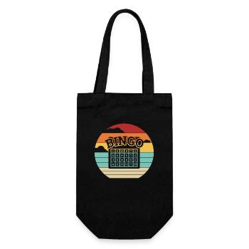Retro Professional Caller Daubers Bingo Lover - Gift Bag for Bottles - black - Front