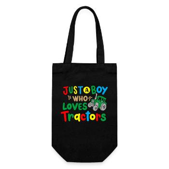 Traktor Traktor-Liebhaber - Geschenkbeutel für Flaschen - Schwarz - Vorne