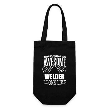 Welder - Gift Bag for Bottles - black - Front