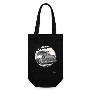 East Germany DDR Car Lowrider 601 Auto - Geschenkbeutel für Flaschen - Schwarz - Vorne