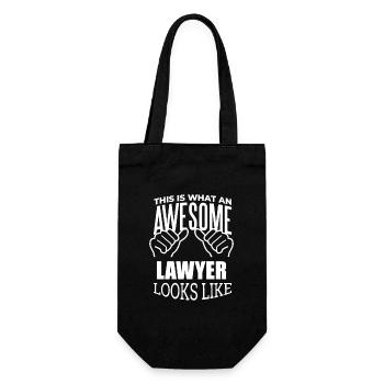 Lawyer - Gift Bag for Bottles - black - Front