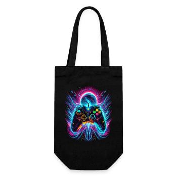 Manette de jeu rétro Vibrant Neon - Sac à bouteille - noir - Devant