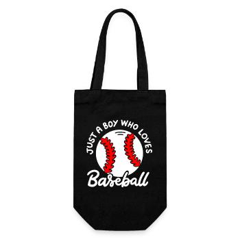 Baseball Baseballspieler - Geschenkbeutel für Flaschen - Schwarz - Vorne
