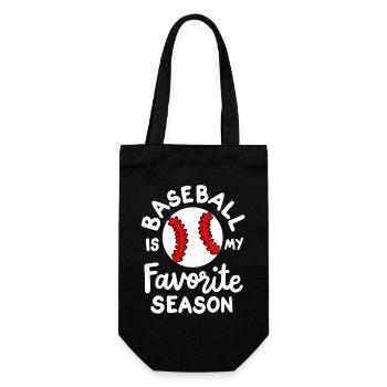 Baseball Baseball-Liebhaber - Geschenkbeutel für Flaschen - Schwarz - Vorne