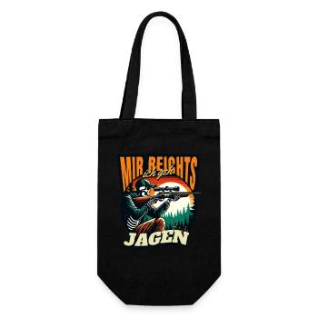 MIR REICHTS ICH GEH JAGEN - Geschenkbeutel für Flaschen - Schwarz - Vorne