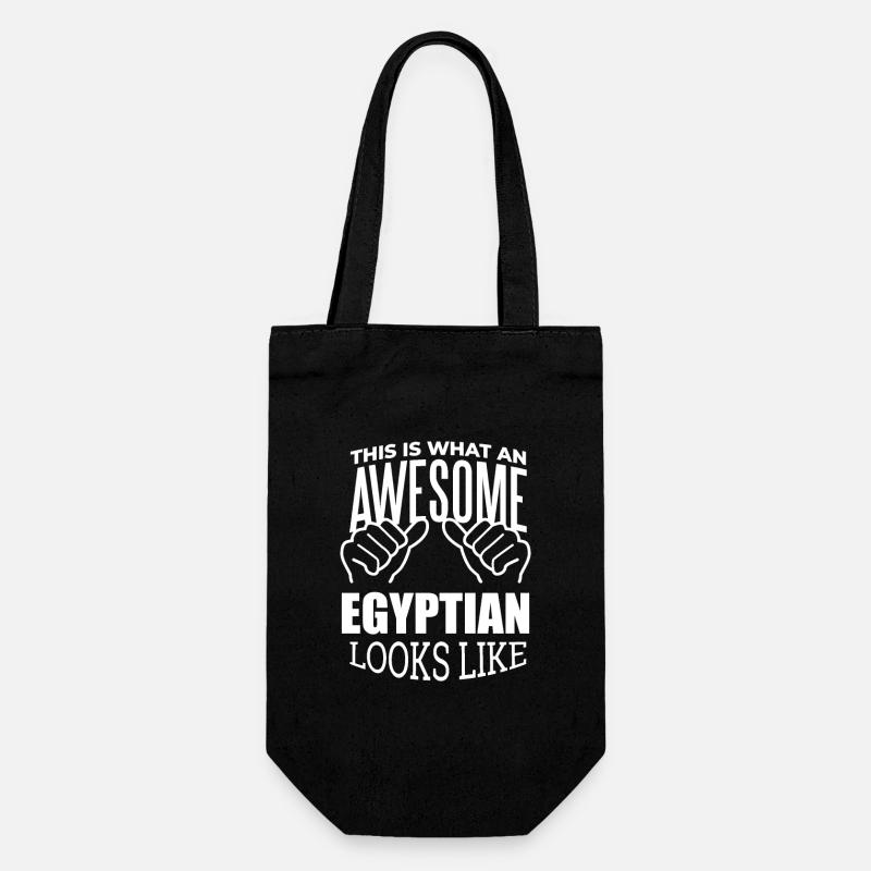 Egypt - Gift Bag for Bottles - black