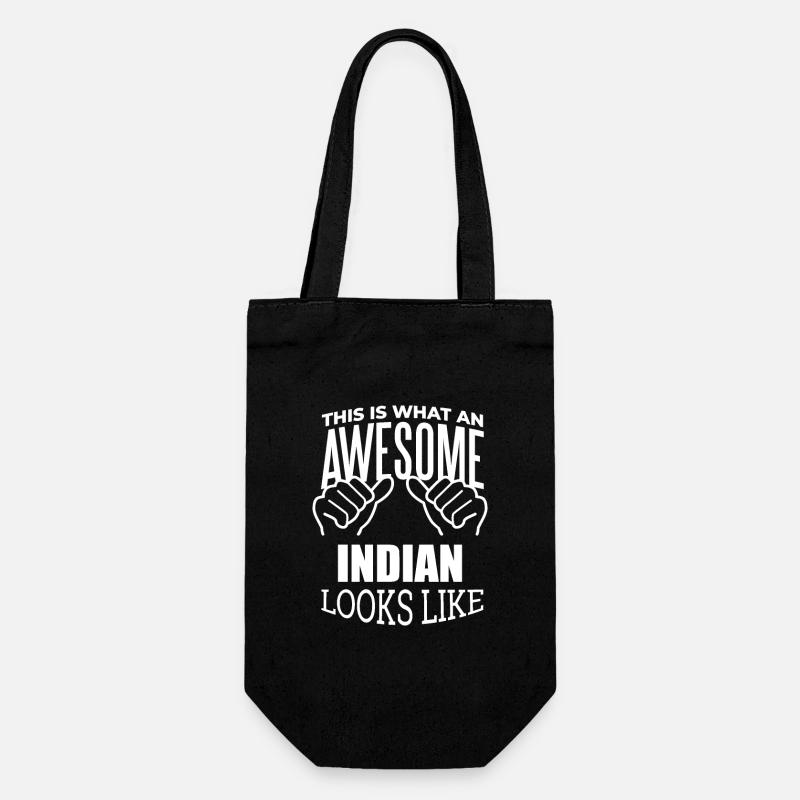 India - Gift Bag for Bottles - black