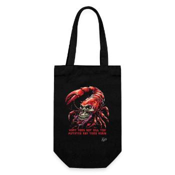Mutate and Try Again: Skull Lobster - Gift Bag for Bottles - black - Front
