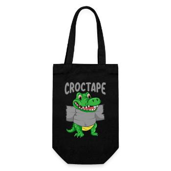 Croc Tape | Crocodile Baby with Croc Tape - Gift Bag for Bottles - black - Front