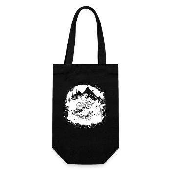 Mountain Bike Graphics - Gift Bag for Bottles - black - Front