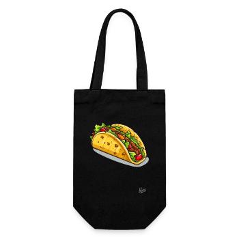 The best, deliciously delicious tacos from Mexico - Gift Bag for Bottles - black - Front