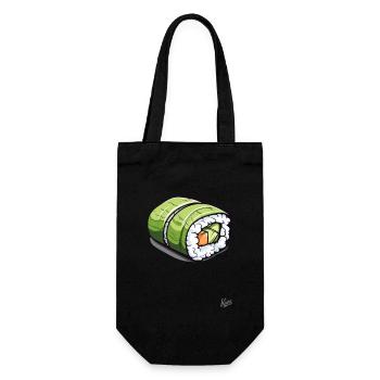 Seaweed Seaweed Fish Sushi: Fun Treats - Gift Bag for Bottles - black - Front
