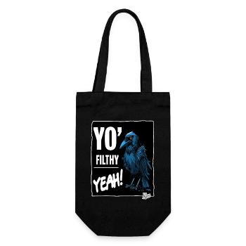 Dirty creepy crow - Gift Bag for Bottles - black - Front