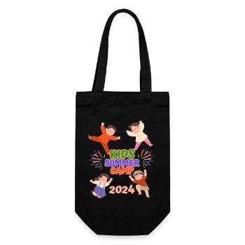 Kids summer camp - Gift Bag for Bottles - black - Front