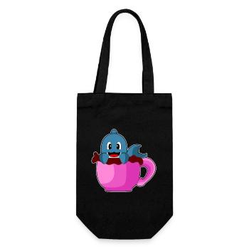 Dolphin Coffee Mug - Gift Bag for Bottles - black - Front