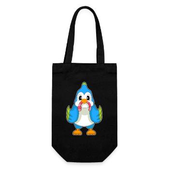 Parrot Worm - Gift Bag for Bottles - black - Front